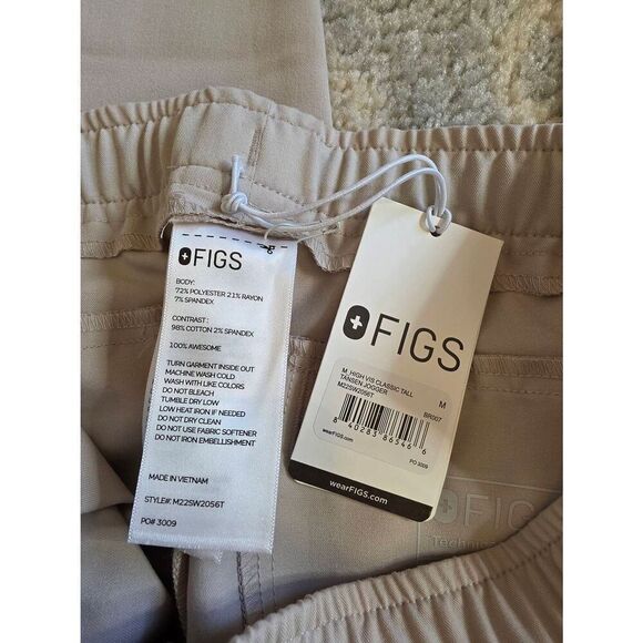 FIGS Limited Edition! High Vis Tansen Joggers Mens M  Tall Reflective Medical NW - Picture 6 of 9